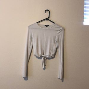 White long sleeve crop!